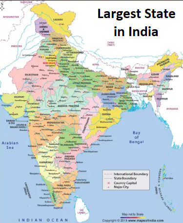 Largest State in India 2022